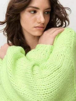Best Next Fluro Green Soft Touch Chunky Knit Cardigan