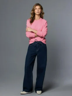 Next Fluro Pink Supersoft Crew Neck Long Sleeve Jumper