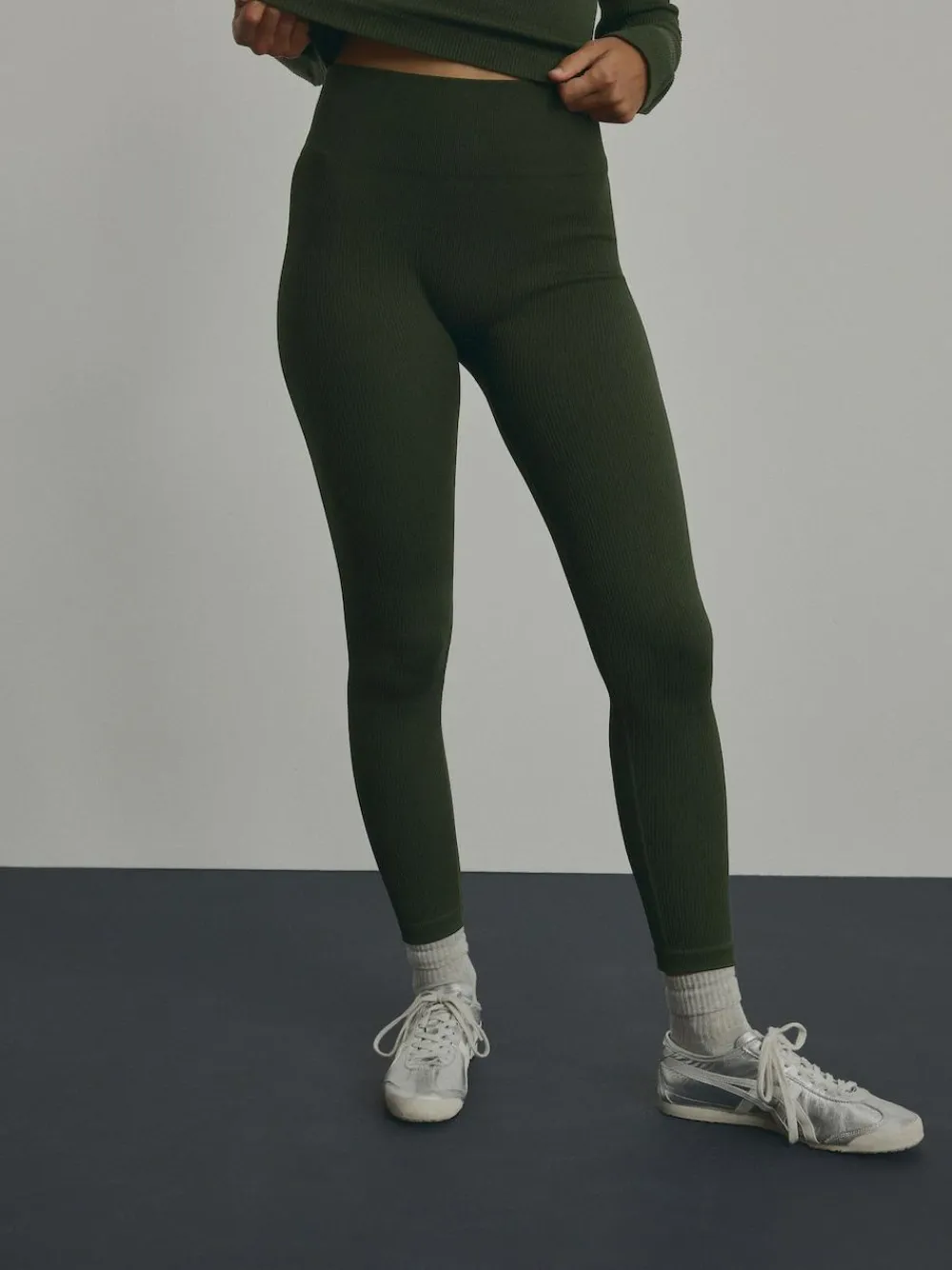 Clearance Next Forest Green Ribbed Seamless High Waist Leggings