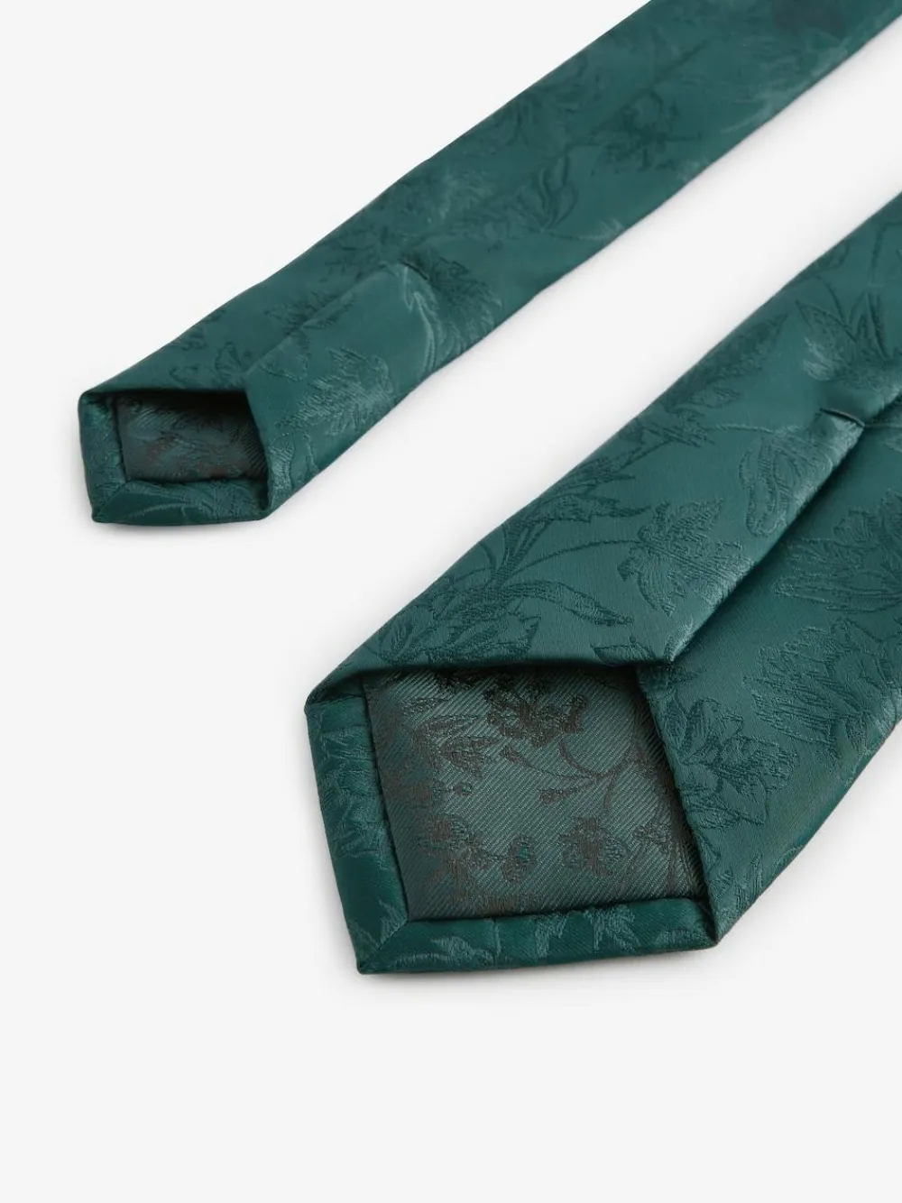 Best Next Forest Green Slim Tie And Pocket Square Set