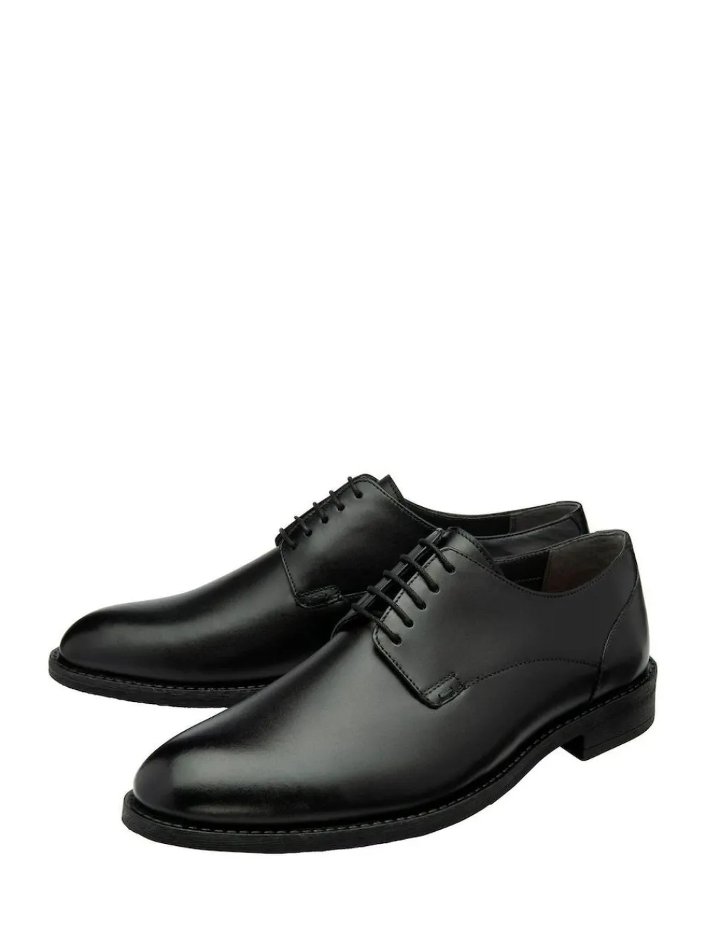 Best Frank Wright Leather Lace-Up Derby Shoes Black