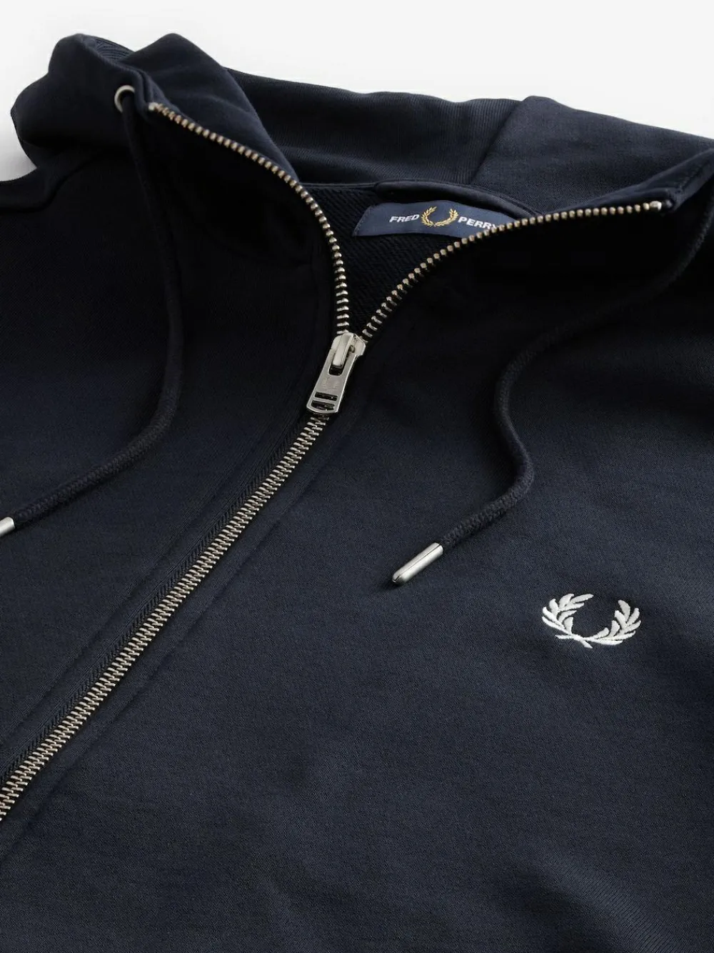 Fred Perry Navy Zip Up Hoodie^ Loungewear