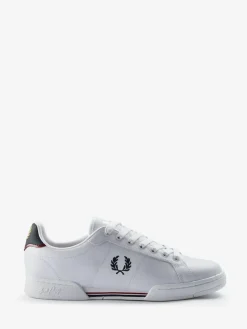 Outlet Fred Perry White B722 Leather Trainers