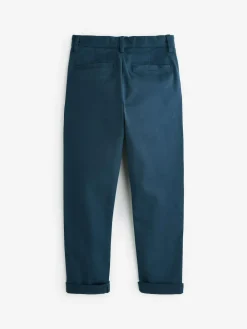 New Next French Navy Blue Regular Fit Stretch Chino Trousers (3-17yrs)