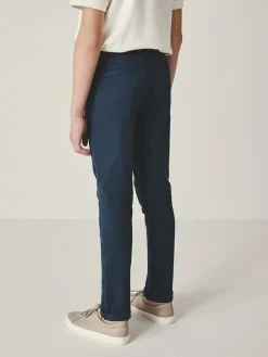 Sale Next French Navy Blue Skinny Fit Stretch Chino Trousers (3-17yrs)