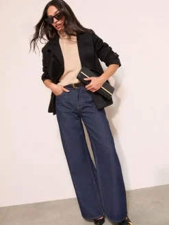 Outlet Friends Like These Short Belted Twill Collared Jacket Black