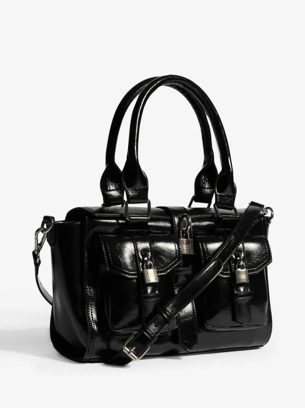 Discount Friends Like These Padlock Pocket Bag Black