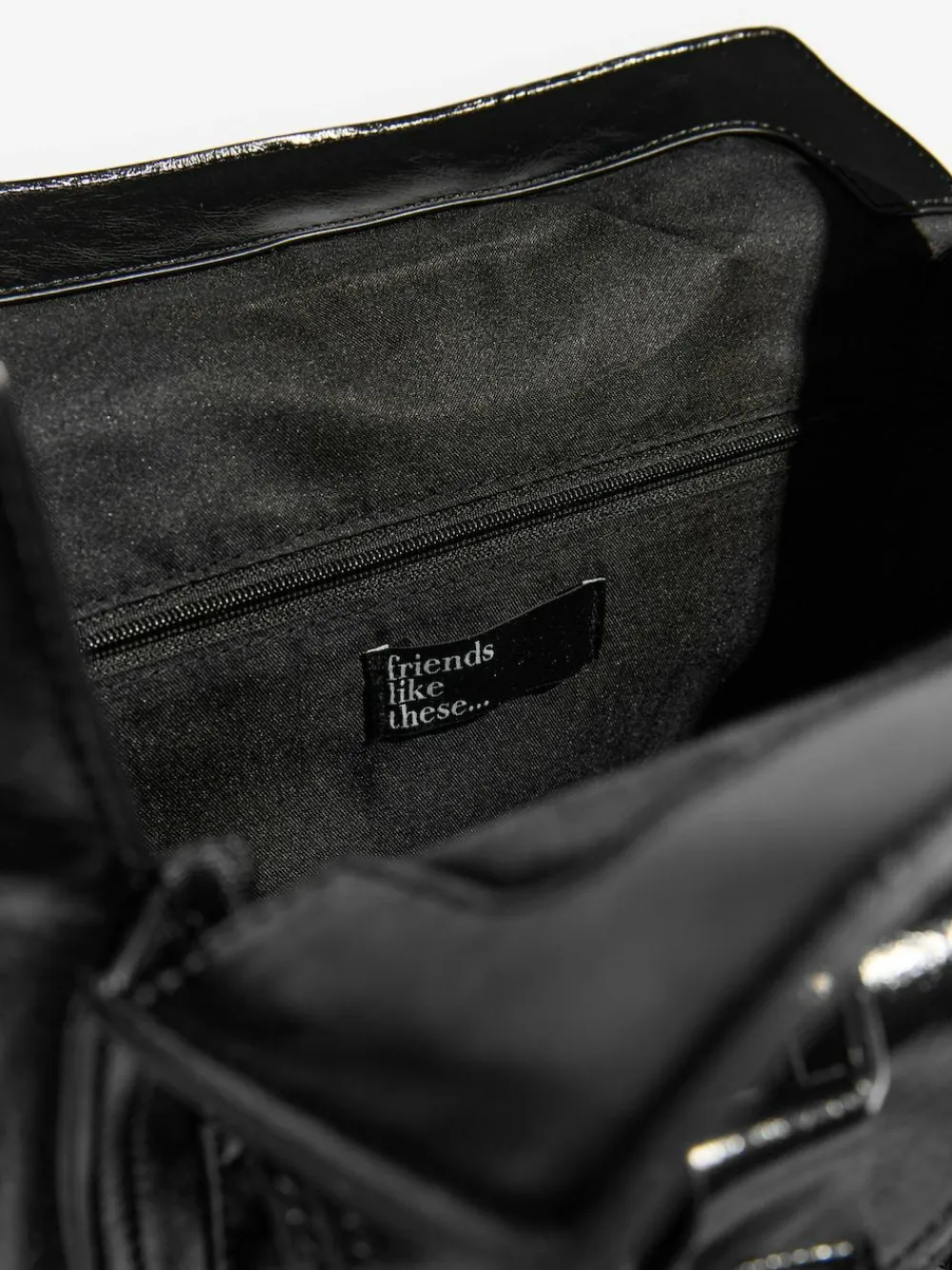 Discount Friends Like These Padlock Pocket Bag Black