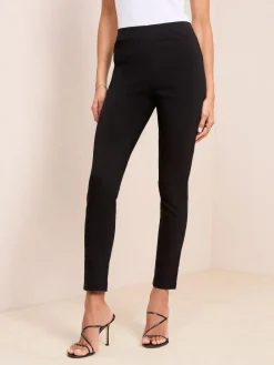 Friends Like These Black Tall Sculpting Stretch Slim Trousers^Women Pants
