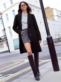 Friends Like These Tailored Mid Length Single Button Coat^Women Coats & Jackets|Coats & Jackets