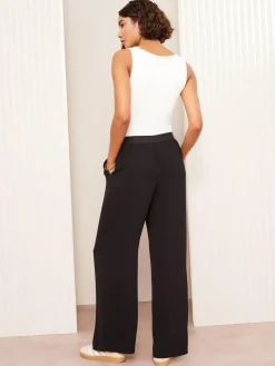 Friends Like These Black Elasticated Waist Trousers^Women Pants