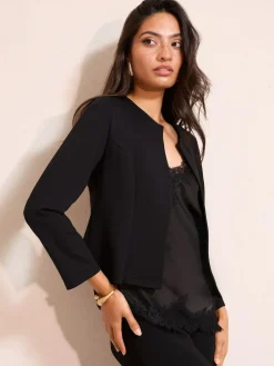 Discount Friends Like These Black Black Seam Detail Jacket