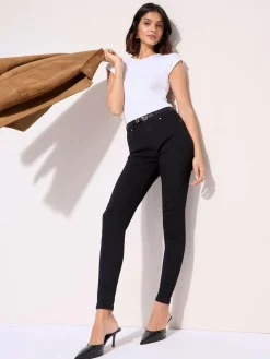 Friends Like These Petite High Waisted Jeggings Black