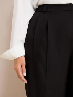 Friends Like These Curve Premium Elastic Back Tailored Wide Leg Trousers^Women Pants