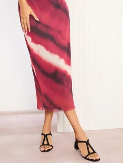 Friends Like These Black Standard Fit Low Block Heels T-Bar Strap Faux Leather Sandals^Women Heels