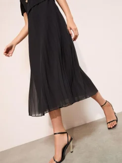 Friends Like These Button Down 2-In-1 Pleated Dress^Women Occasion Dresses|Midi Dresses