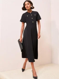 Friends Like These Military Midi Dress^Women Midi Dresses