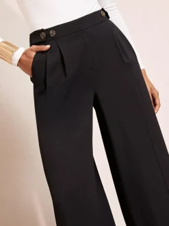 Friends Like These Adjustable Waist Premium Wide Leg Trousers^Women Pants