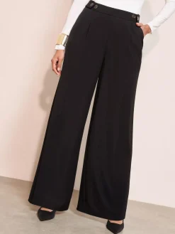 Friends Like These Adjustable Waist Premium Wide Leg Trousers^Women Pants