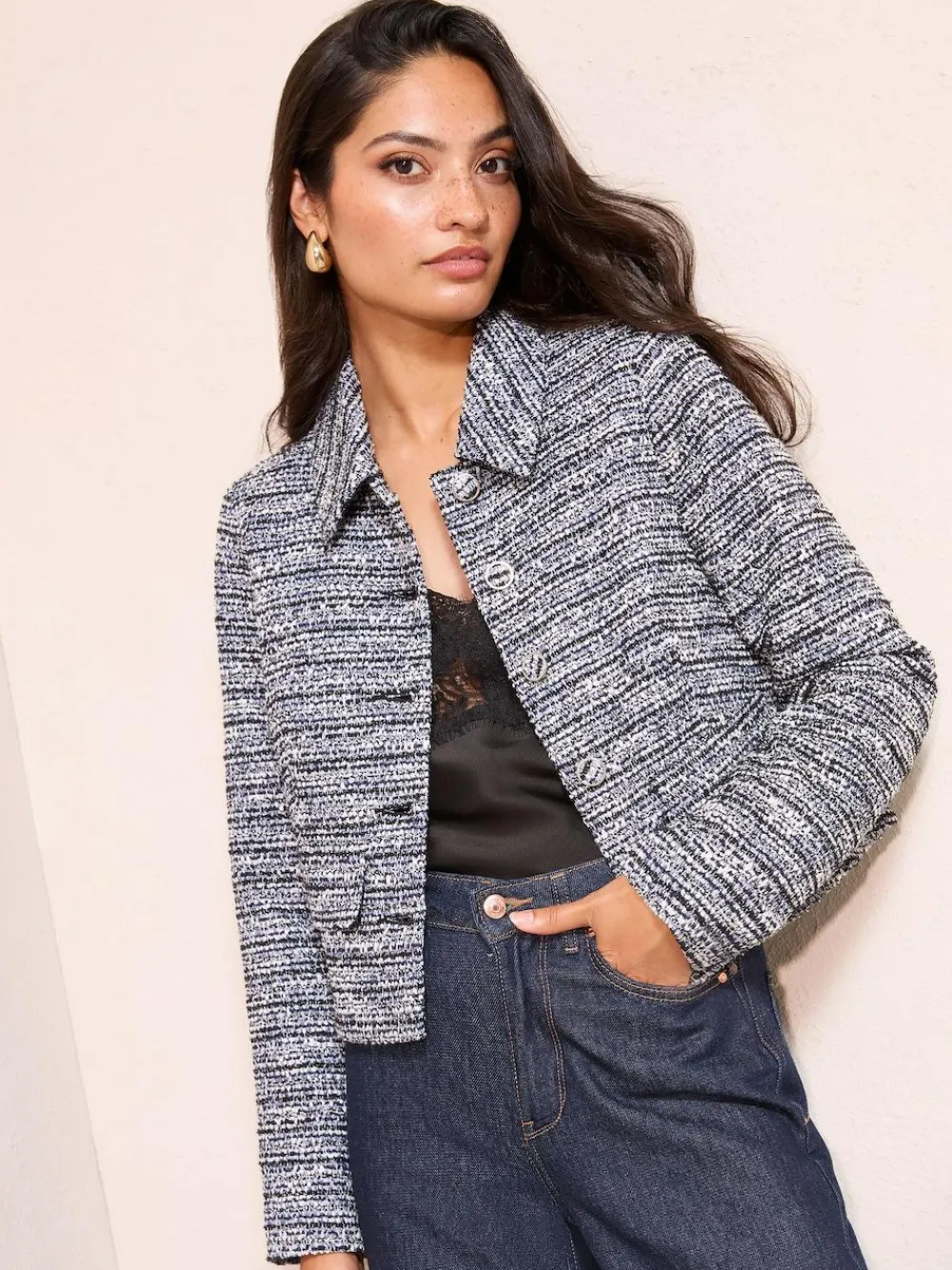 Friends Like These Blue Boucle Trophy Jacket^Women Suits & Tailoring|Blazers