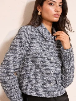 Friends Like These Blue Boucle Trophy Jacket^Women Suits & Tailoring|Blazers