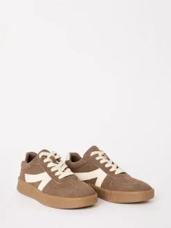 Discount Friends Like These Brown Wide Fit Lace Up Retro Gumsole Sports Trainers