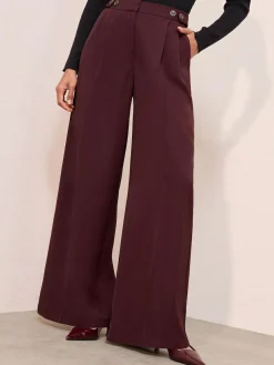 Friends Like These Adjustable Waist Premium Wide Leg Trousers^Women Pants