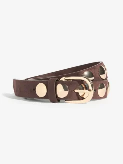 Discount Friends Like These Studded Belts 2 Pack Choc and Cream