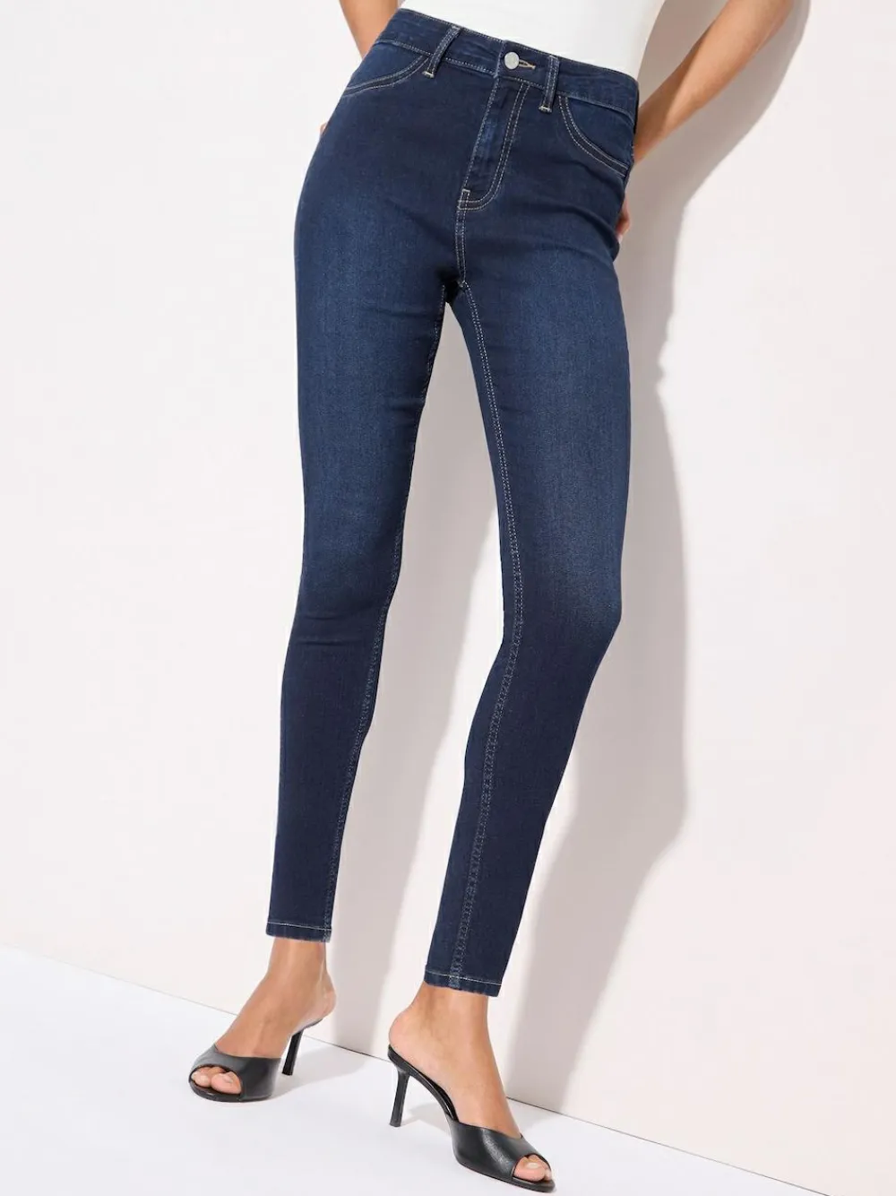 Friends Like These High Waisted Jeggings Dark Blue