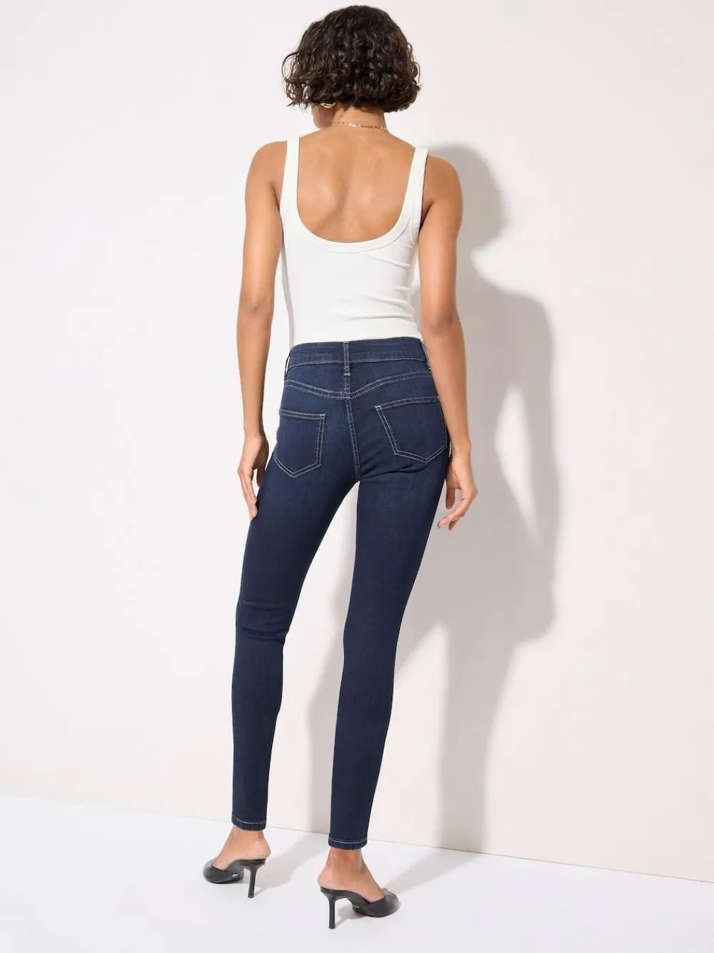 Friends Like These High Waisted Jeggings Dark Blue