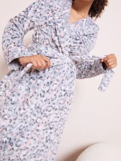 Sale Friends Like These Grey Animal Maxi Robe