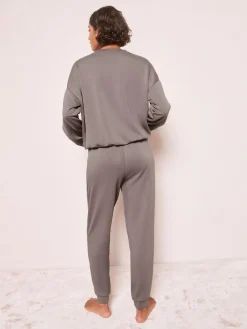 Online Friends Like These Premium Jogger Pyjama Bottoms Grey
