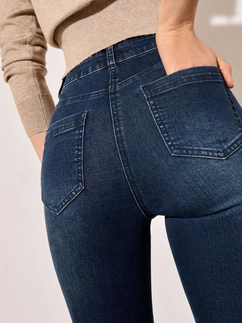Friends Like These Inky Blue High Waist Pocket Flare Jeans^Women Jeans|Jeans