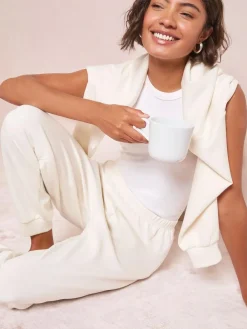 Discount Friends Like These Premium Jogger Pyjama Bottoms Ivory