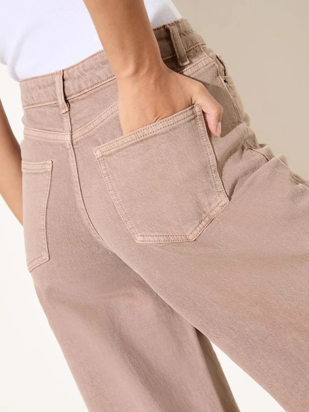 Friends Like These Neutral Relaxed Wide Leg Jeans^Women Jeans|Jeans