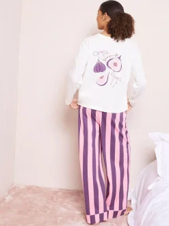 Friends Like These Purple Don’t Give A Fig Long Sleeve Pyjamas^Women Pyjamas|Nightwear