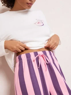 Friends Like These Purple Don’t Give A Fig Long Sleeve Pyjamas^Women Pyjamas|Nightwear