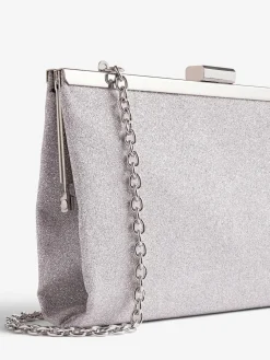 Best Friends Like These Silver Occasion Clutch Bag