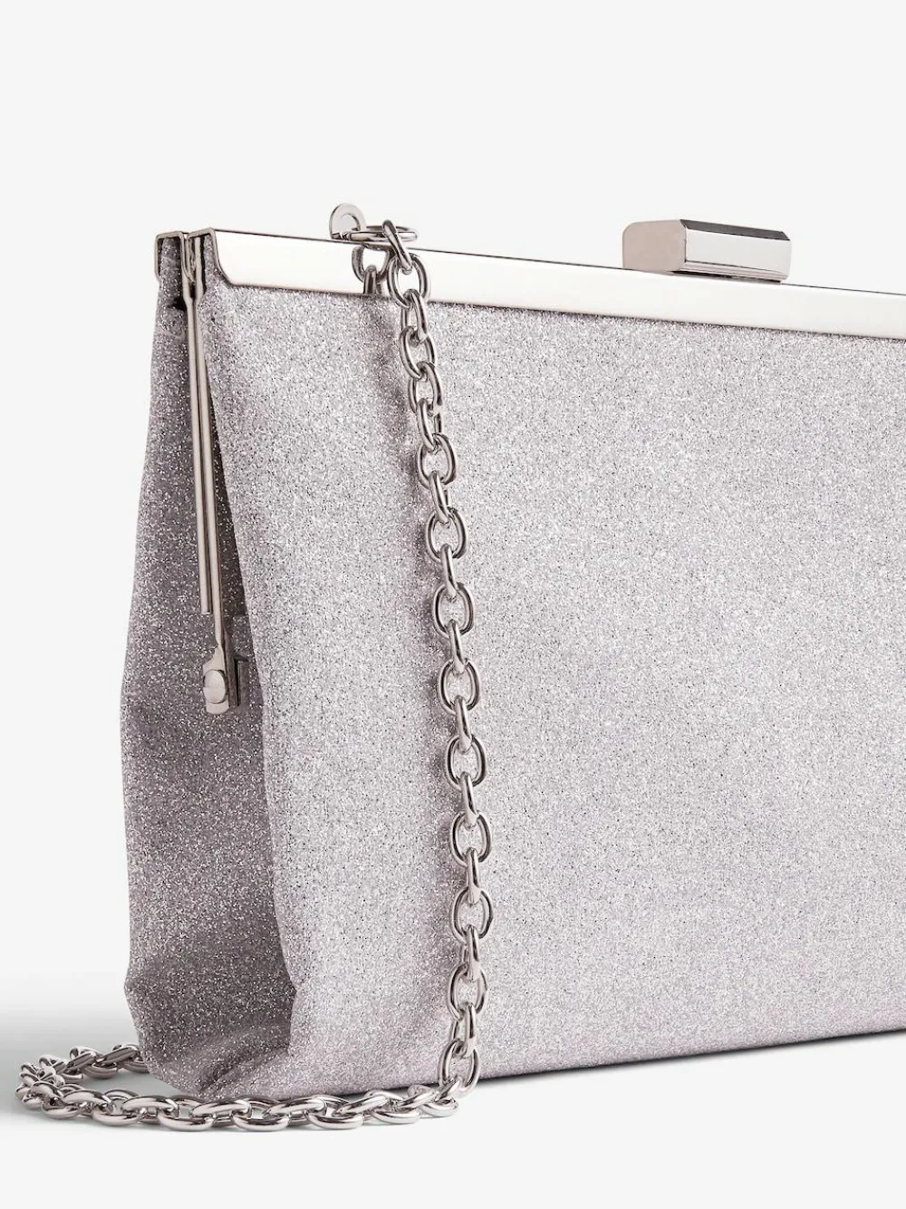 Best Friends Like These Silver Occasion Clutch Bag