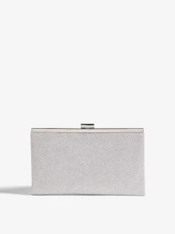 Best Friends Like These Silver Occasion Clutch Bag