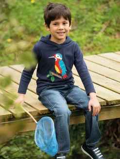 Discount Frugi Blue Concave Soft Waist Pull-Up Jeans