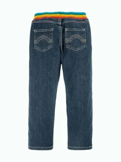 Discount Frugi Blue Concave Soft Waist Pull-Up Jeans