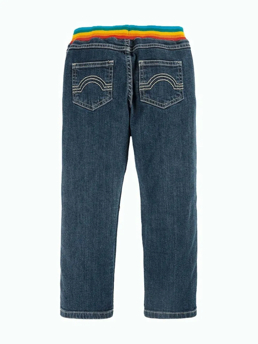 Discount Frugi Blue Concave Soft Waist Pull-Up Jeans