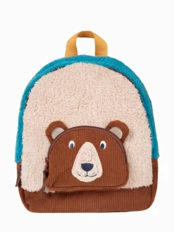 Frugi Fleece Character Brown Backpack^BOY Bags
