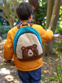 Frugi Fleece Character Brown Backpack^BOY Bags