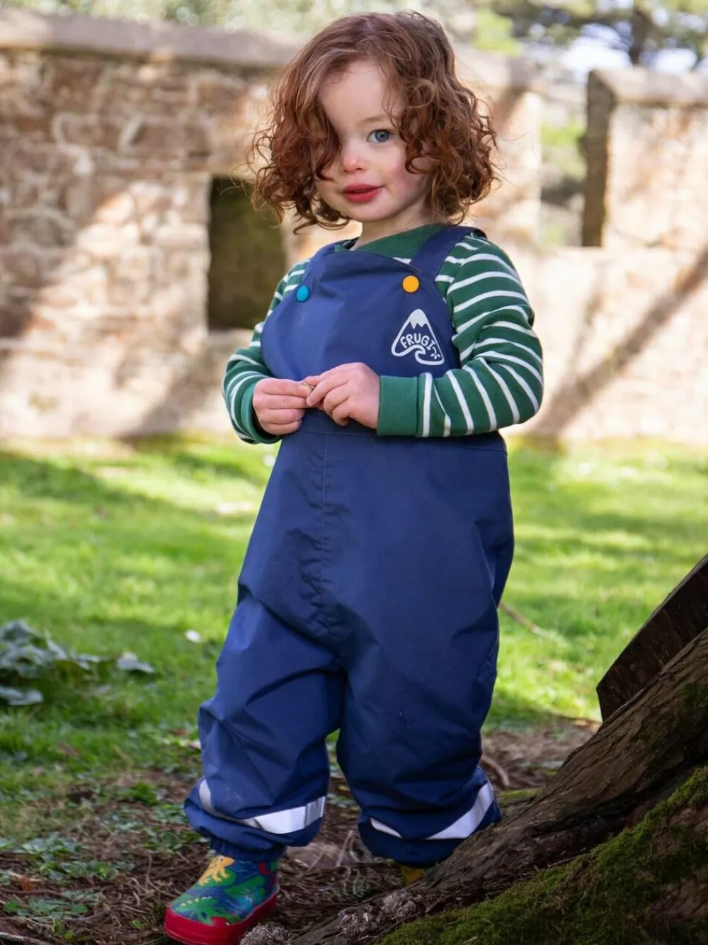 Frugi Little Blue Waterproof Dungarees^BOY Dungarees