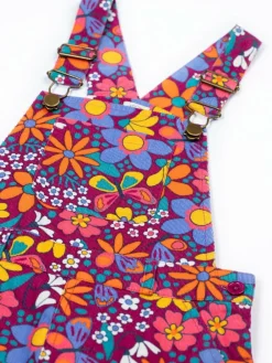 Frugi Purple Frida Flared Dungaree^ Jumpsuits & Playsuits