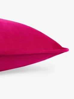 Next Fuchsia Pink 43 x 43cm Matte Velvet Cushion^ Cushions & Throws