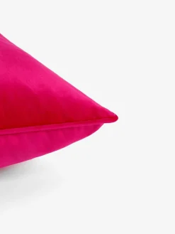 Next Fuchsia Pink 59 x 59cm Matte Velvet Cushion^ Cushions & Throws