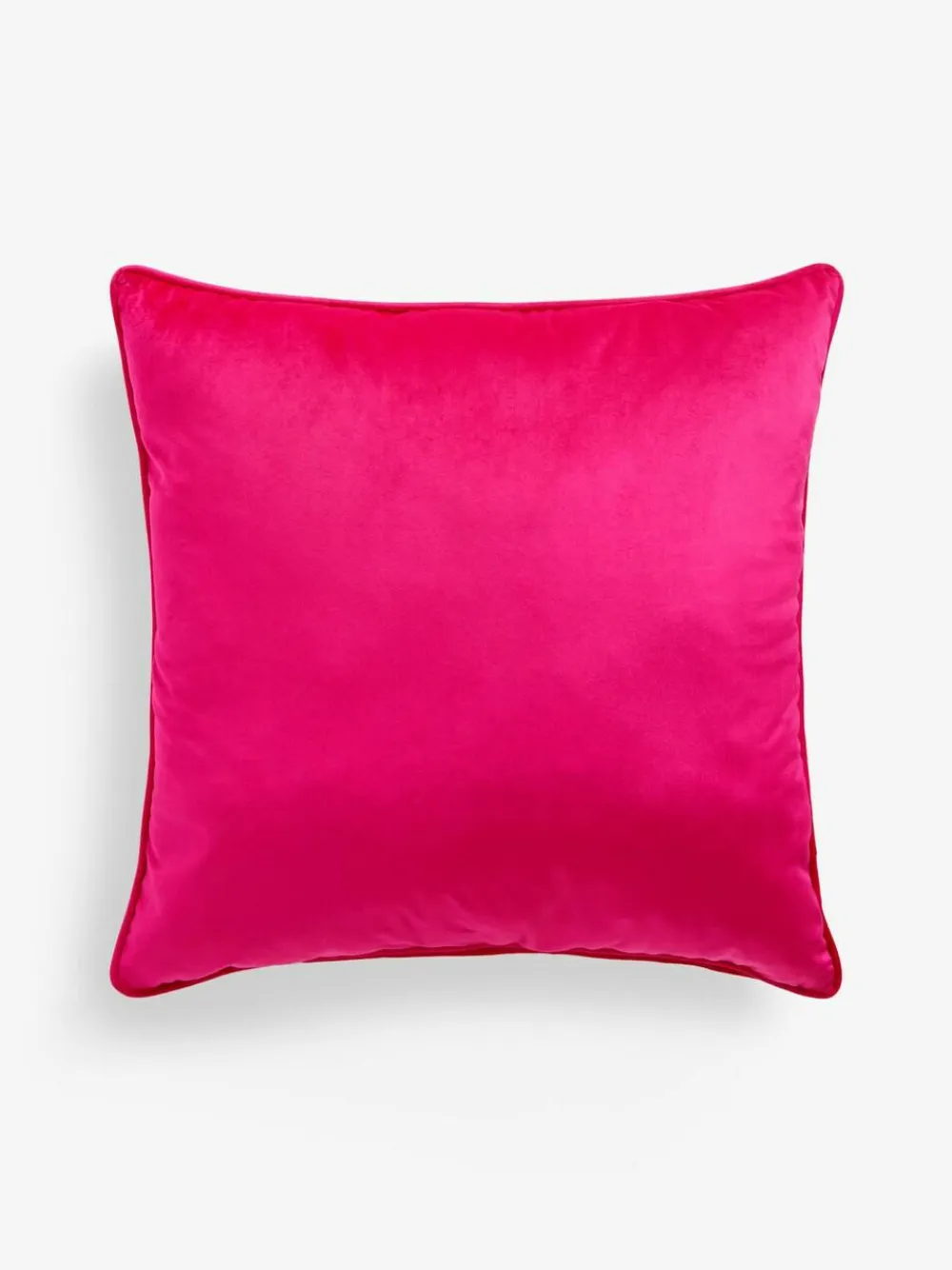 Next Fuchsia Pink 59 x 59cm Matte Velvet Cushion^ Cushions & Throws